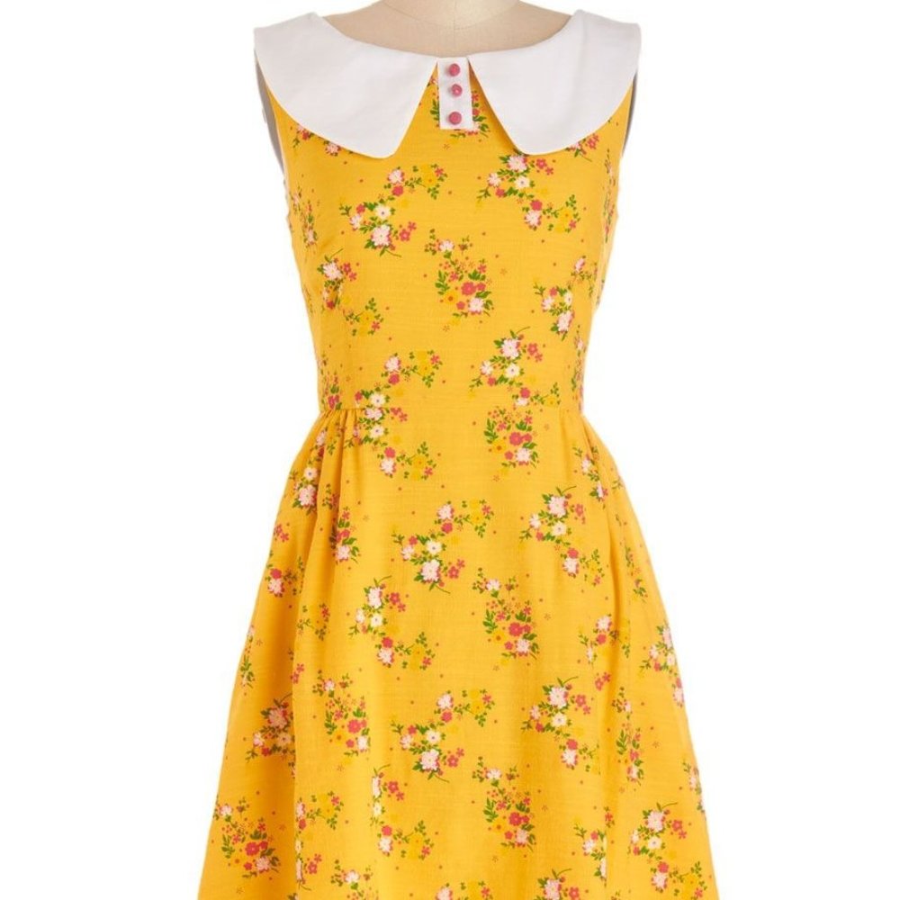 Floral "California Sunset" ModCloth Dress 3X